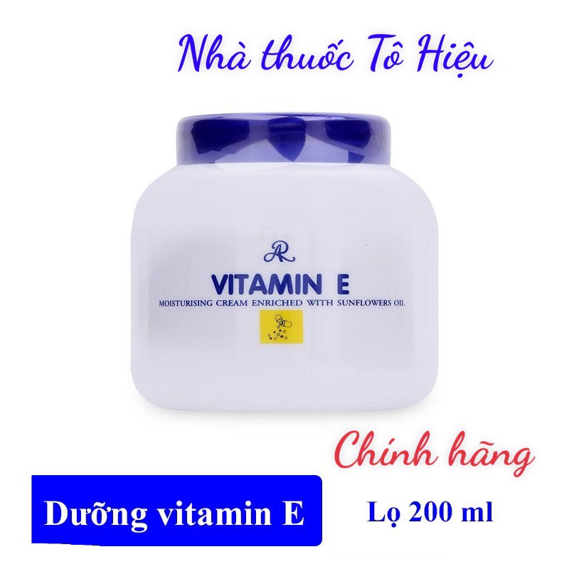 Kem dưỡng ẩm vitamin E Thái lan, kem vitamin e Thái lan nắp xanh chính hãng 200g