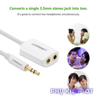 [FREESHIP 99K]_Cáp Audio 3.5mm 1 ra 2 UGREEN 10738 CAO CẤP