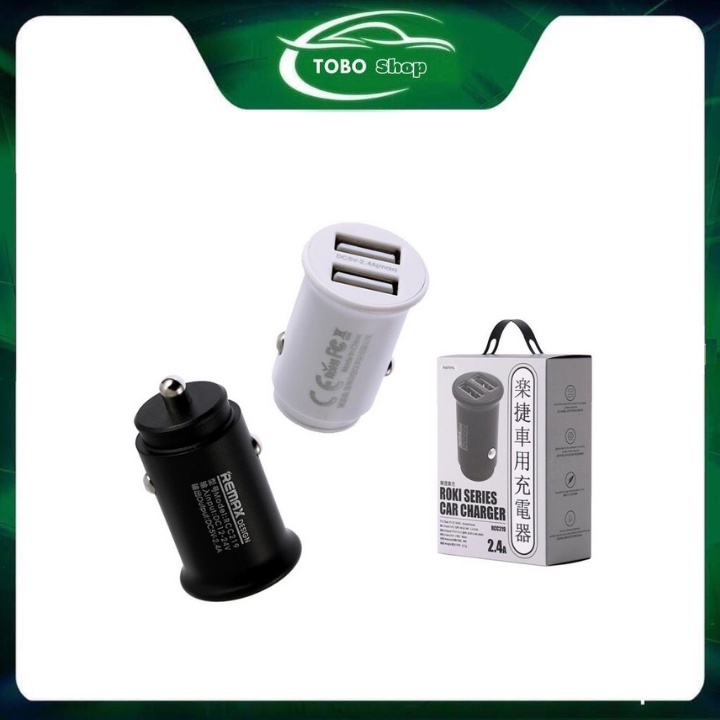 Tẩu Sạc Ô Tô ⚡️ 𝐅𝐑𝐄𝐄 𝐒𝐇𝐈𝐏 ⚡️ Tẩu Sạc Nhanh Cho Xe Hơi, xe SH 2 Cổng USB REMAX RCC219 2.4A | Bảo Hành 1 Đổi 1 !