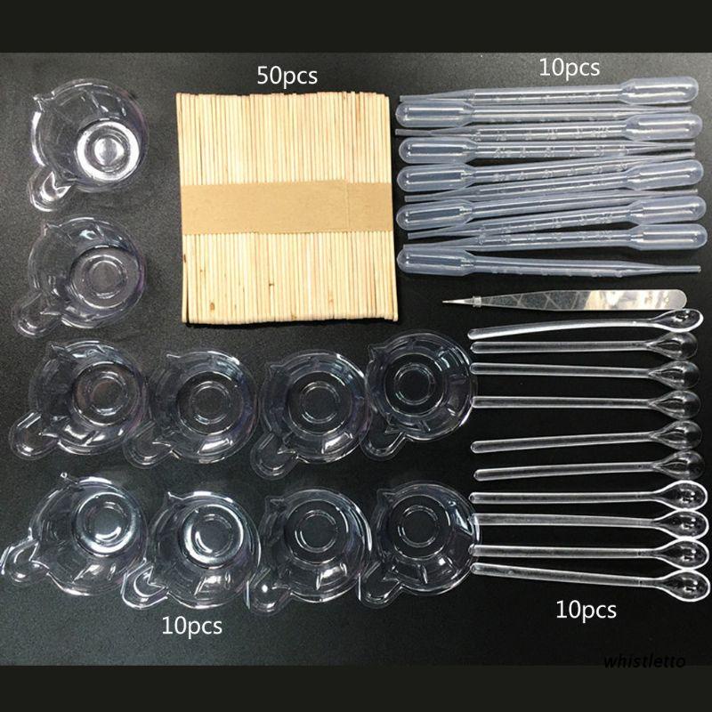 Set cốc nhựa + nhíp + que gỗ kèm thìa khuấy cỡ lón dùng chiết rót resin/epoxy/pha trộn màu sơn