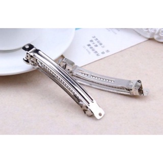 Kẹp bấm inox sườn kẹp (kẹp tóc 3 tầng)  8cm, 10cm