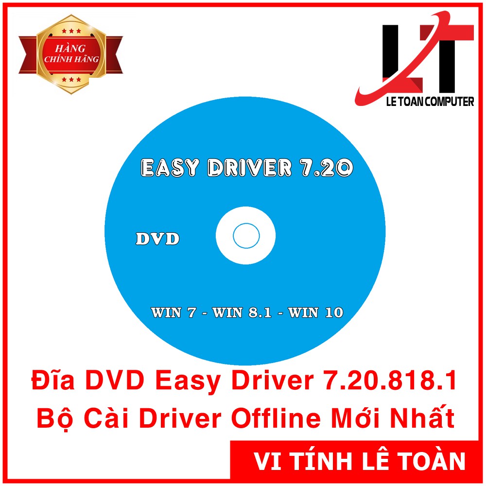 Đĩa DVD Easy Driver 7.20.818.1 – Bộ Cài Driver Offline Cho Kỹ Thuật Viên IT