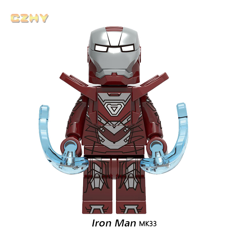 Mô Hình Lắp Ráp Lego Ironman Mark 45 Ultron Mark 17 Mark 33 Mark 43 Xh1339