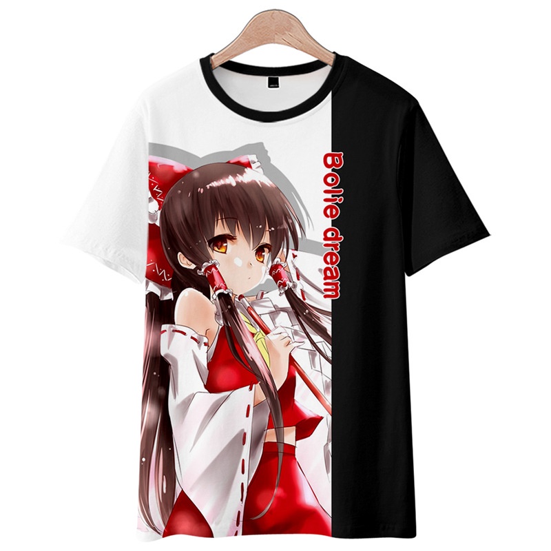 Áo Thun Tay Ngắn Dáng Rộng Họa Tiết Anime Thời Trang Mùa Hè Cho Nam