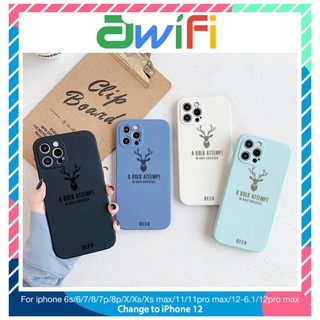 [ Xả ] Ốp lưng iphone cạnh vuông BVC hươu 6/6plus/6s/6splus/7/7plus/8/8plus/x/xr/xs/11/12/pro/max/plus/promax-Awifi Y1-1