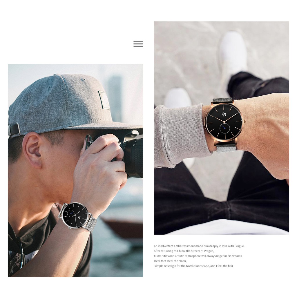 Đồng Hồ SKMEI-LIEBIG L2002 Chuyển Động Thạch Anh Dây Thép Không Gỉ Cho Nam | BigBuy360 - bigbuy360.vn