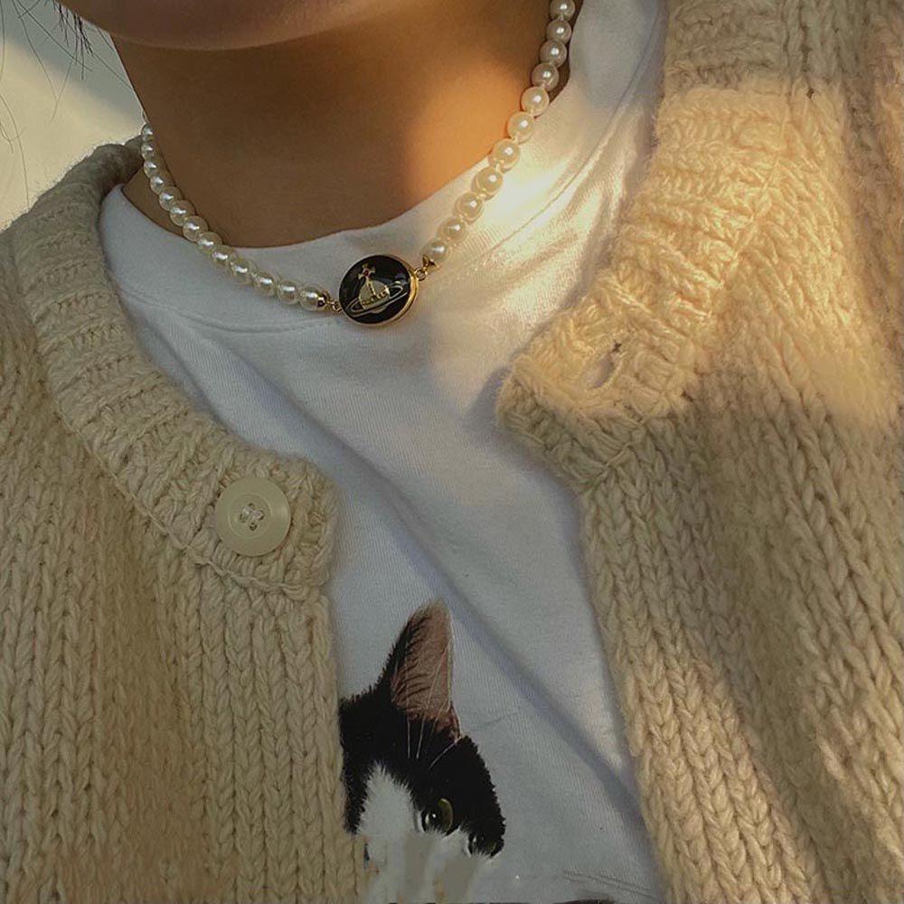 Vòng cổ Đính Đá Phong Cách Vintage Thanh Lịch Cho Nữ