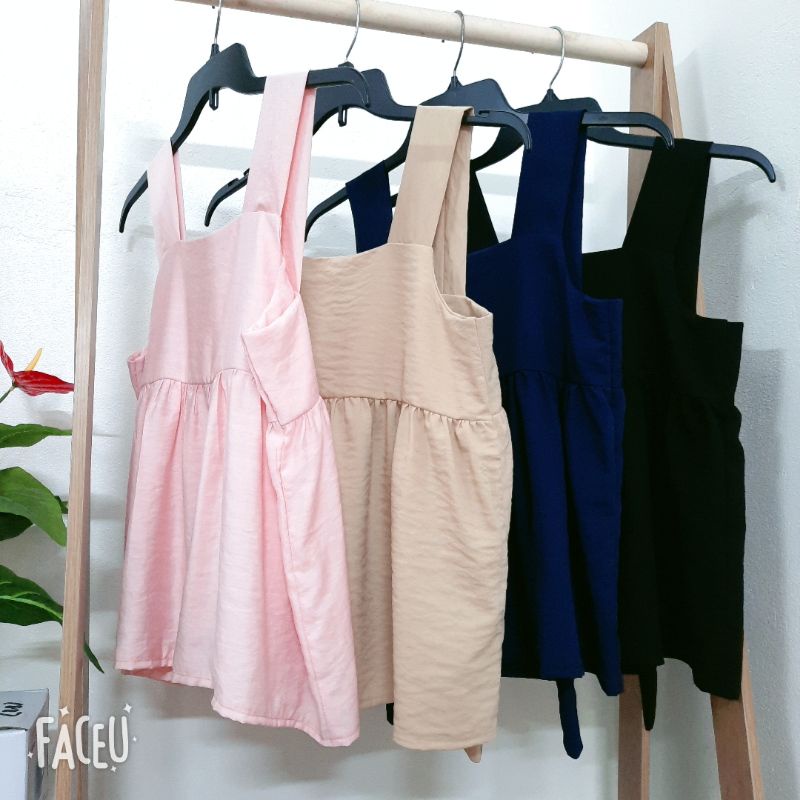 Áo 2 dây bản to thắt nơ sau