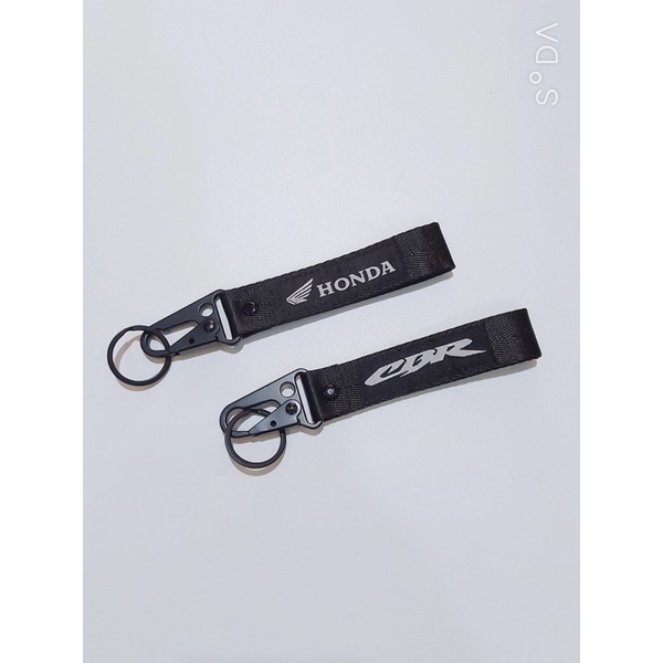 Móc khoá dây cho tất cả hãng xe Honda yamaha .....Móc bằng thép không gỉ , logo vải thêu