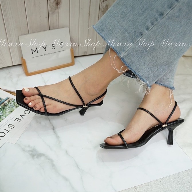 Giày sandal nữ dây mảnh xỏ ngón 5cm thời trang MYSS - SD75