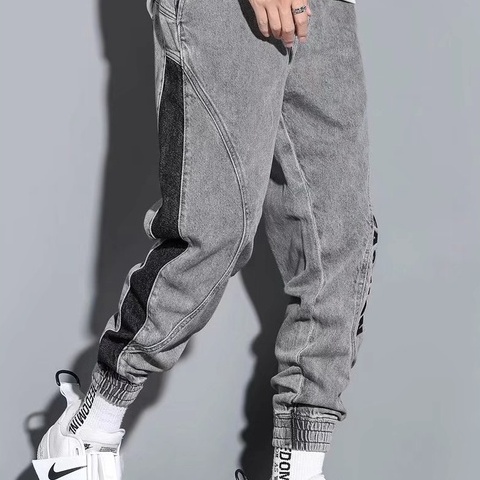 Quần Joggers Nam Dây Rút In Chữ Phong Cách Hàn Quốc Thời Trang Dành Cho fashion simple quần jean nam tennji bigsize unisex jean ống rộng