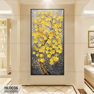 Tranh canvas hoa mai vàng HL0036