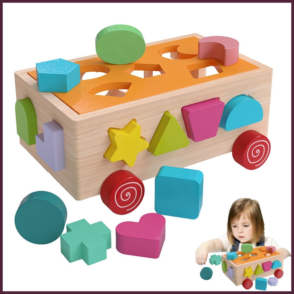 Bộ Đồ Chơi Xếp Chồng Lên Nhau Nhiều Màu Sắc Giáo Dục Theo Phương Pháp Montessori Cho Bé