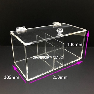 Bản lề mica - khóa mica - tay cầm mica - keo dính mica trong