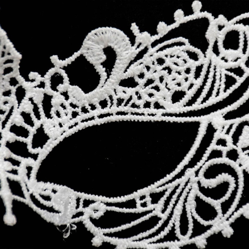 Mặt nạ ren Cosplay cho nữ - Màu trắng