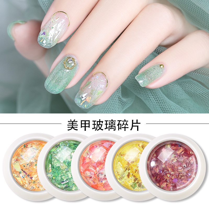 Giấy Bóng Kính Bóng Nhiều Màu Dùng Trang Trí Móng Tay DIY