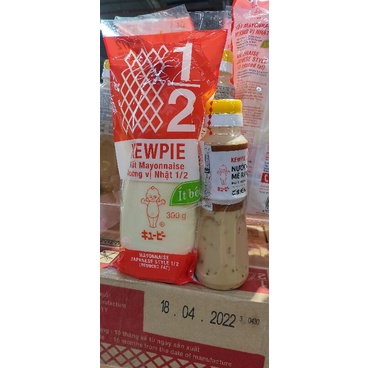 Combo Sốt mayonnaise + mè rang kewpie 180ml