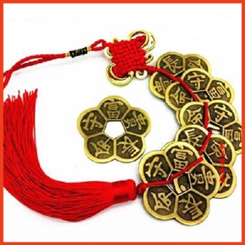 Dây Ngũ Phúc Hoa Mai Bằng Đồng Thau