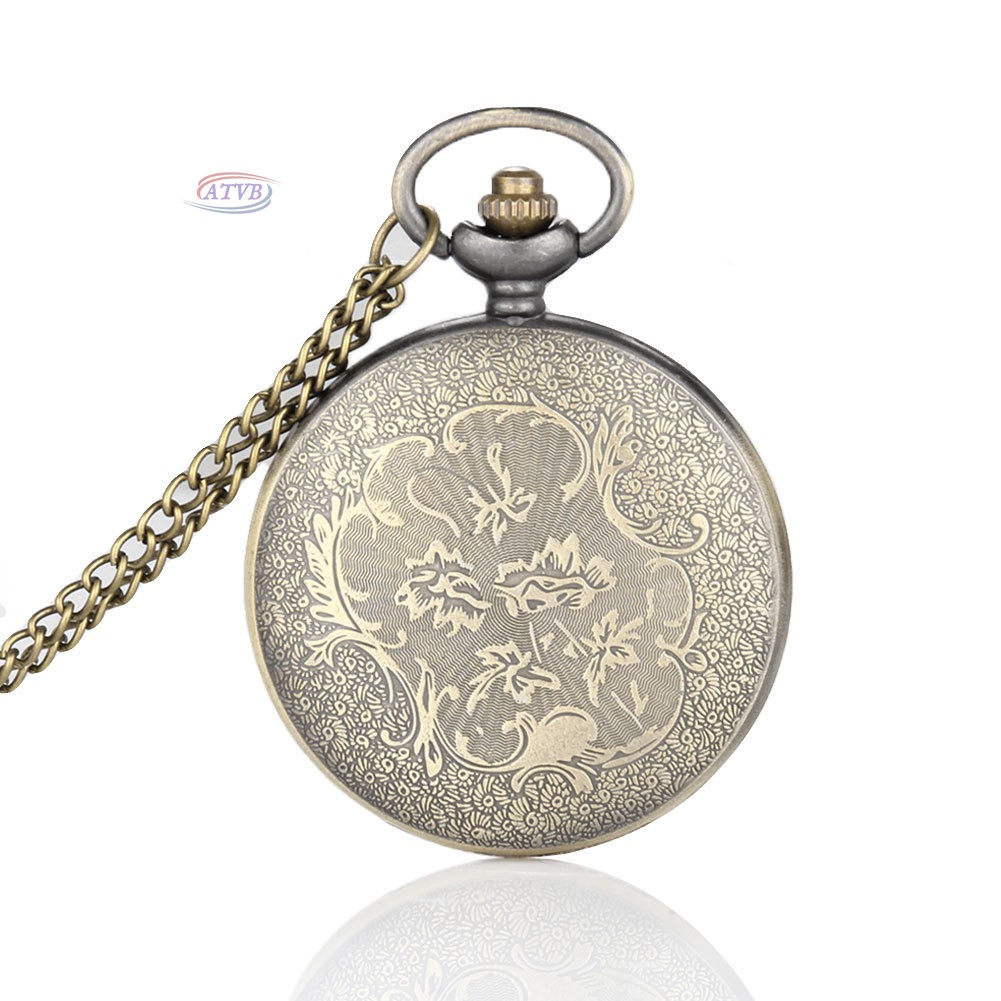 Đồng hồ quả quýt chạm khắc phong cách retro