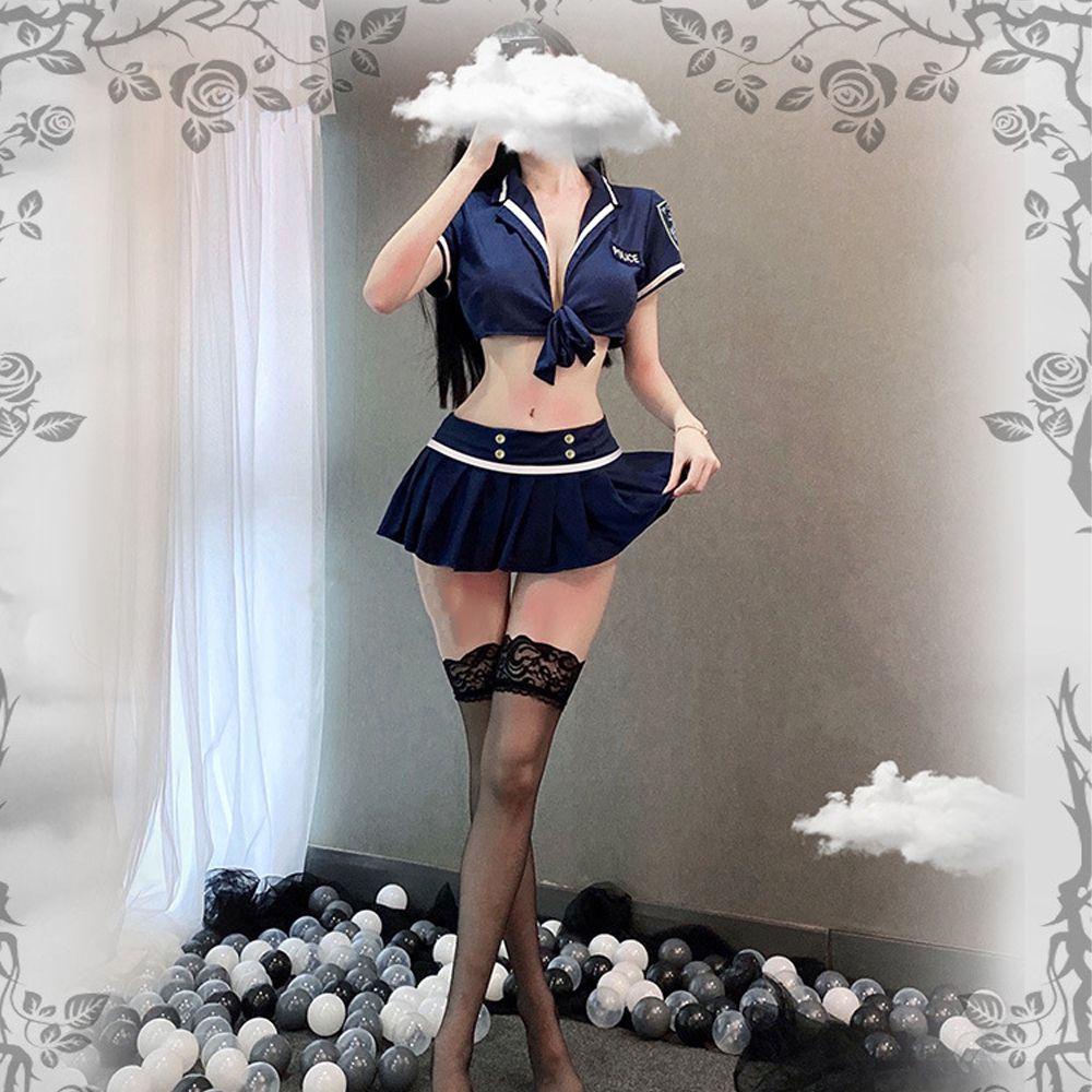 OCEANMAP Bộ Đồ Ngủ Áo Hai Dây Phối Chân Váy Ngắn Thời Trang Quyến Rũ Cho Nữ