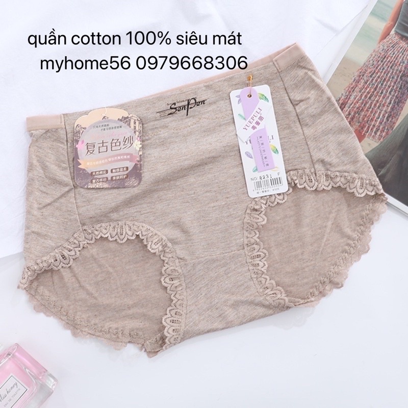 10 quần lót cotton 100% siêu mát 8231 (10 cái)