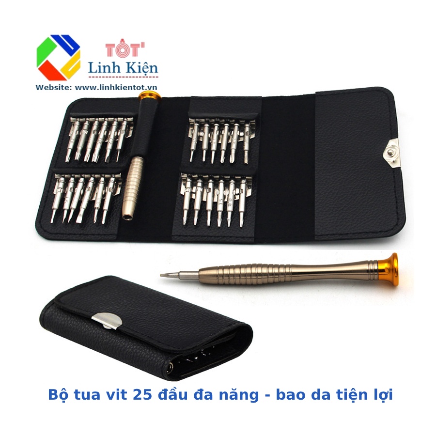 [25 in 1] Bộ tua vit đa năng 25 đầu - bộ tô vít sửa chữa điện thoại máy tính mini bỏ túi
