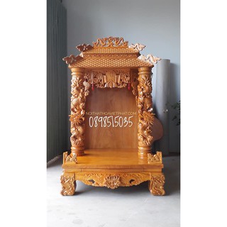Bàn thờ thần tài mái ngói cao cấp 81CM x 137CM
