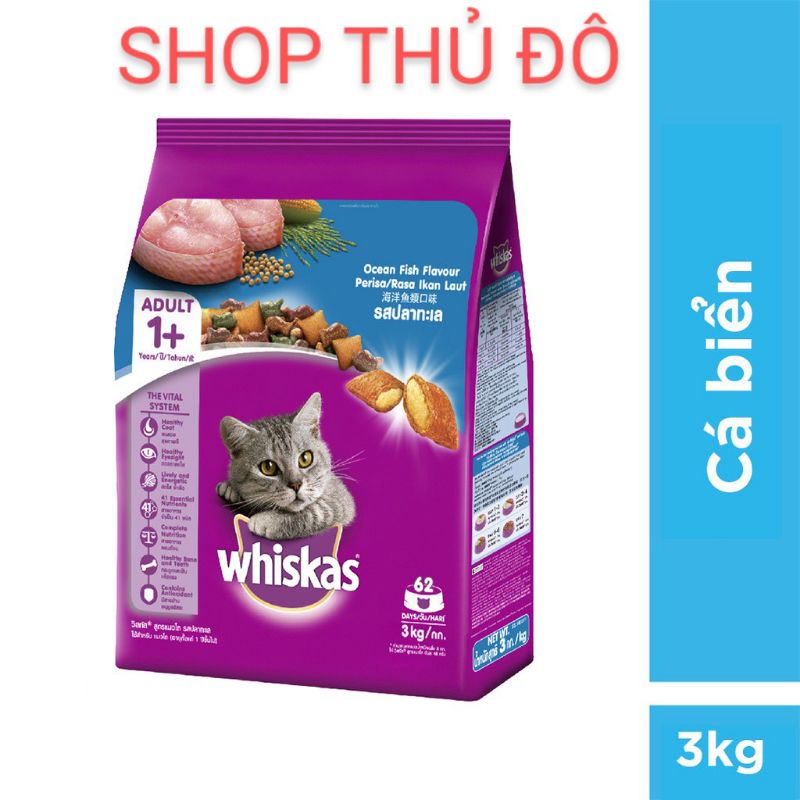 Whiskas@ Thức ăn mèo lớn 3kg