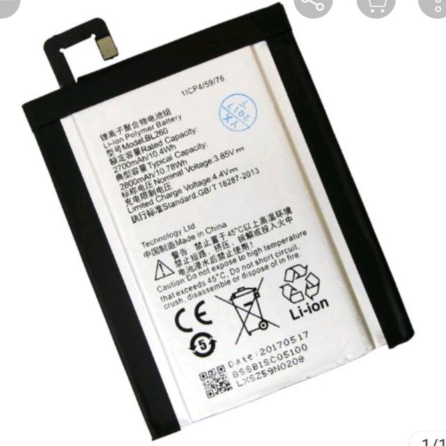 Pin Lenovo BL 260 Vibe S1 Lite