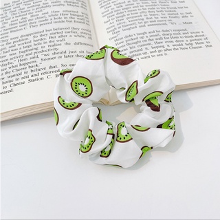 Dây buộc tóc, cột tóc scrunchies kiwi xanh
