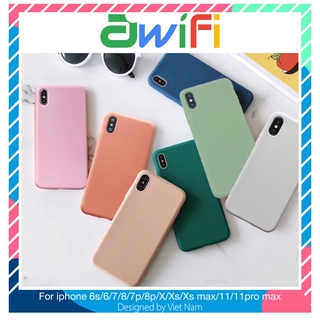 Ốp lưng iphone mềm mại 5/5s/6/6plus/6s/6splus/7/7plus/8/8plus/x/xr/xs/11/12/pro/max/plus/promax - Awifi Case F1-5