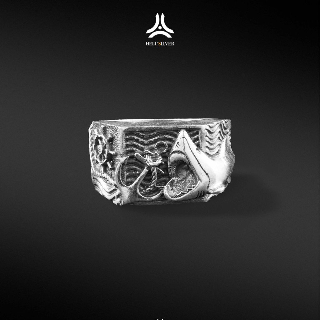 Nhẫn bạc nam, nữ HeliSilver Bruce Ring Helios Original S925