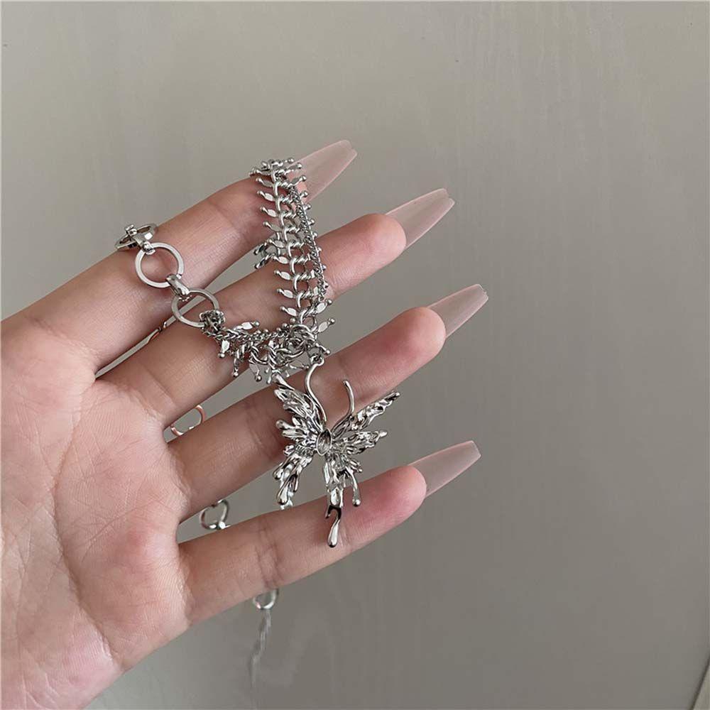 1 Vòng cổ Mặt Hình Bướm Có Thể Điều Chỉnh Kích Cỡ