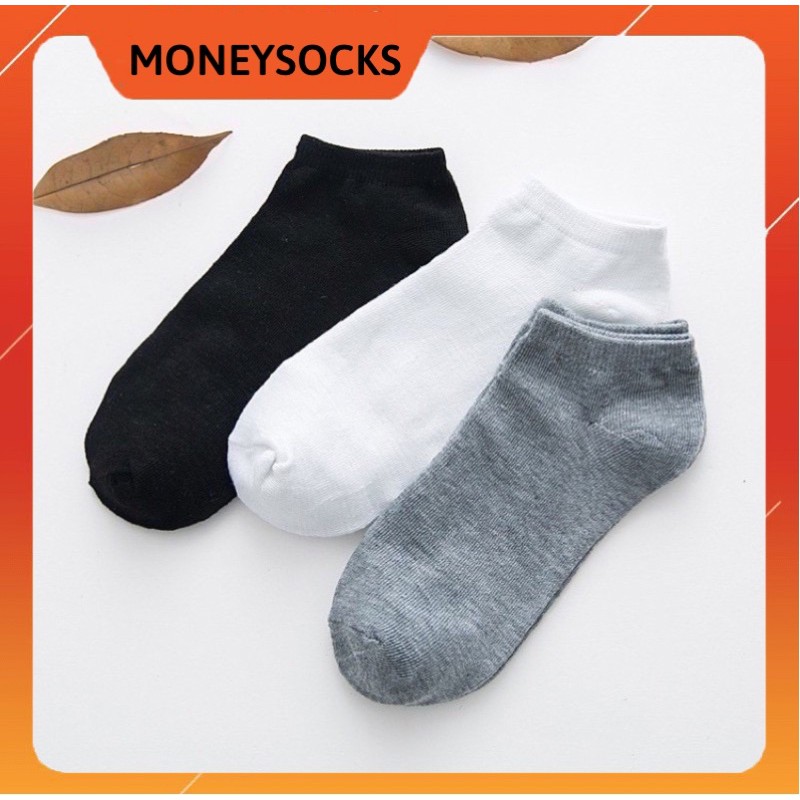 Vớ Tất Trơn Cổ Ngắn Nam Nữ Loại Mỏng Size 36-44 Cotton Kháng Khuẩn Mang Êm Chân MRSOCKS VN056