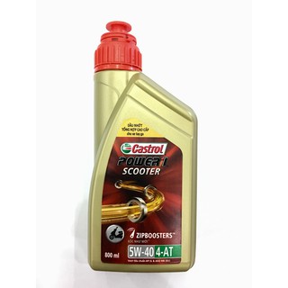 Dầu nhớt xe tay ga Castrol Power1 Scooter 5W40 4-AT 800ML (Cao cấp)