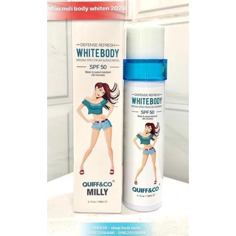 Kem dưỡng trắng da toàn thân body whiten swift white spf 50 pa+++ BODY US Magic Flowers - HX936