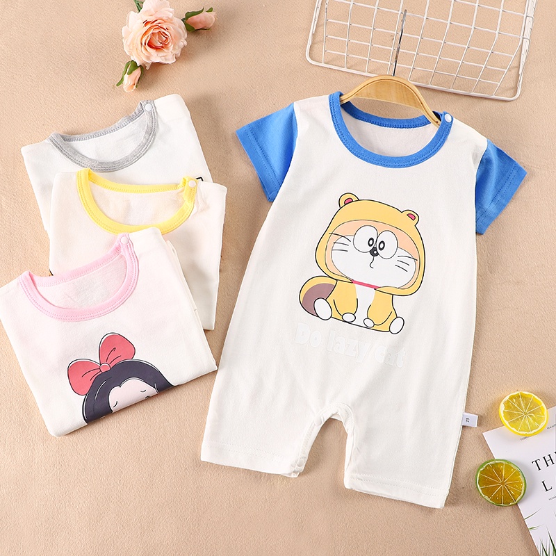 Body đùi cho bé trai và bé gái sơ sinh từ 3-12kg, mẫu cài vai mặc hè hàng đẹp - BD10