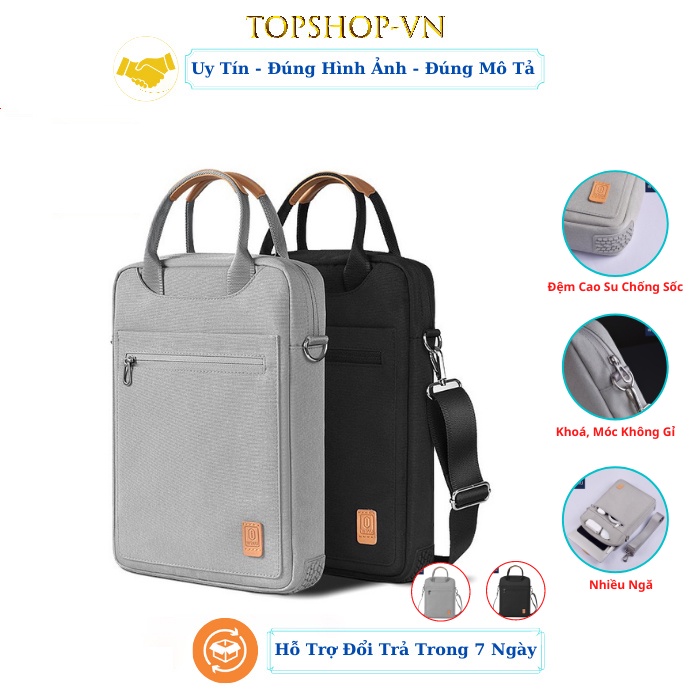 Túi Đeo Dọc 12.9/13 inch Đựng Macbook, Laptop Và Surface Pro Túi Chống Sốc Thương Hiệu Wiwu