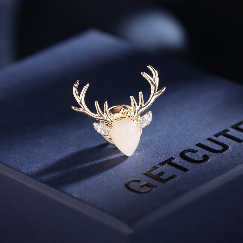 Ghim Cài Áo Hình Tuần Lộc Đơn Giản Xinh Xắn