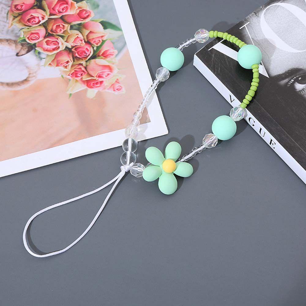 Dây Đeo Điện Thoại Màu Kẹo Ngọt Họa Tiết Hoa Xinh Xắn