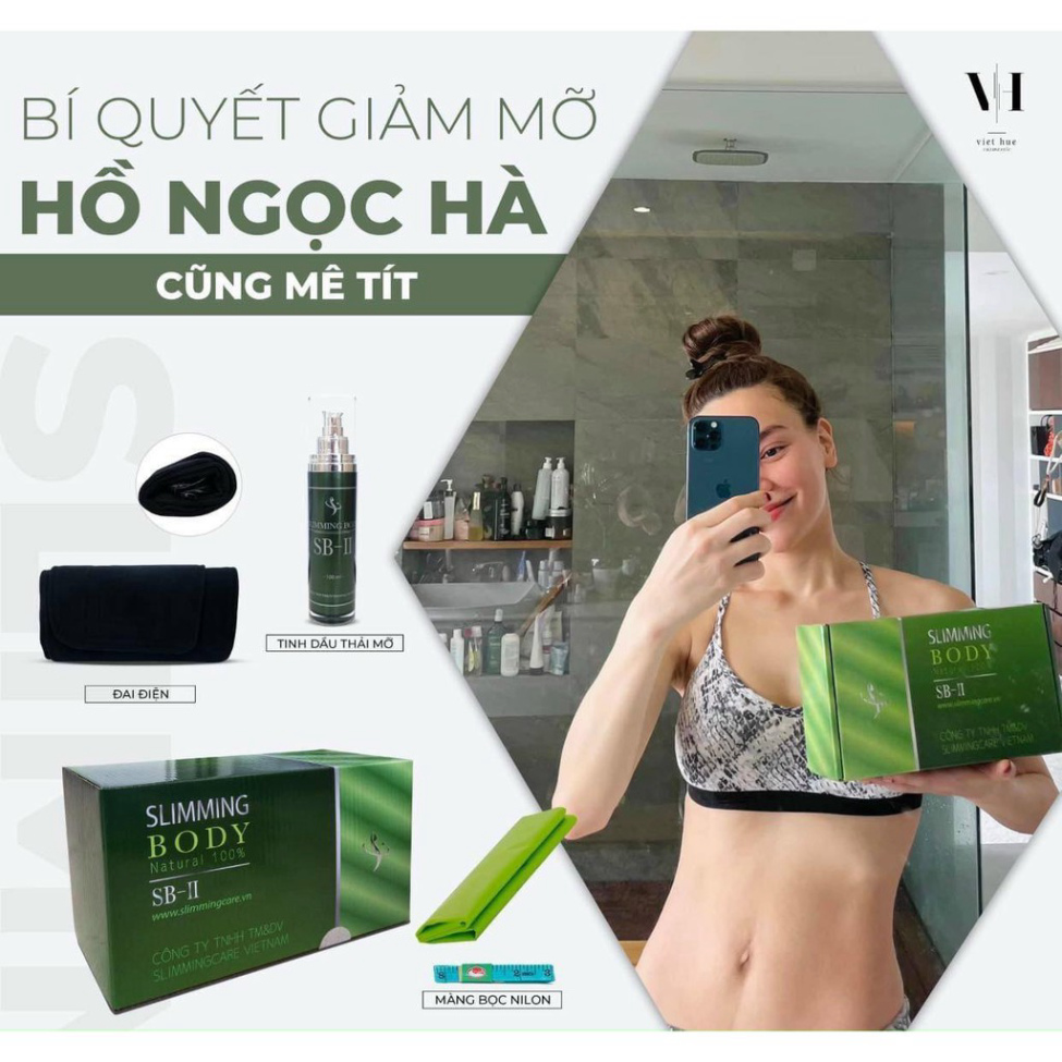 Bộ Ủ Nóng Slimming Body SB-2 Hồ Ngọc Hà (SP II), Ủ Nóng Tan Mỡ, Siết Eo Thon Gọn, Đánh Bay Mỡ Thừa