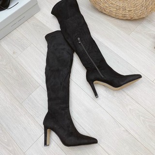 Giày bốt boots đùi da lộn đẹp xuất sắc