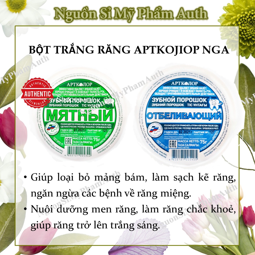 Bột đánh răng Nga