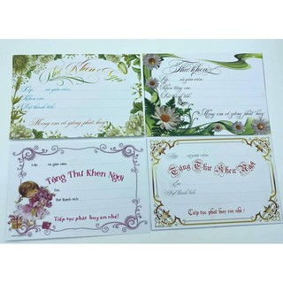 Combo 20 thư khen Ánh Dương