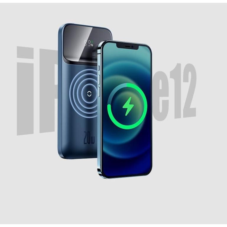 Pin dự phòng Baseus tích hợp sạc không dây nam châm PD 20W Baseus Magnetic Wireless Quick Charging