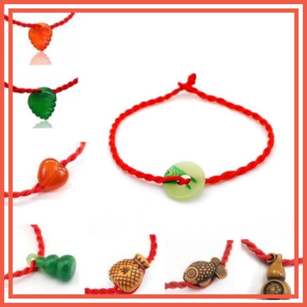 Combo 10 vòng tay chỉ đỏ may mắn( nhiều mẫu)