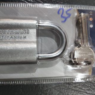 Khoá cửa treo cầu 6 ( fi 6) Titanium Huy Hoàng