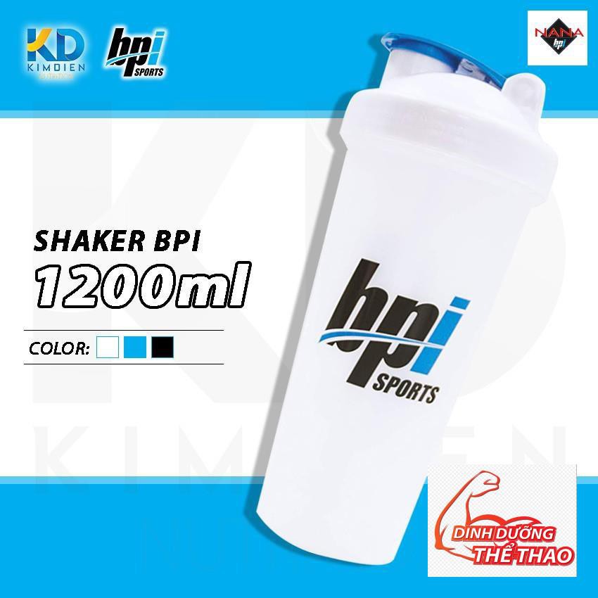 Bình Shaker Bpi 1200ml lắc sữa bột whey và mass