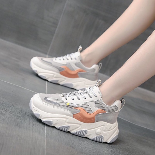 Giày Sneaker Nữ 💖FREESHIP💖 Giày Thể Thao Phối Màu- Giày Nâng Chiều Cao 3cm | BigBuy360 - bigbuy360.vn
