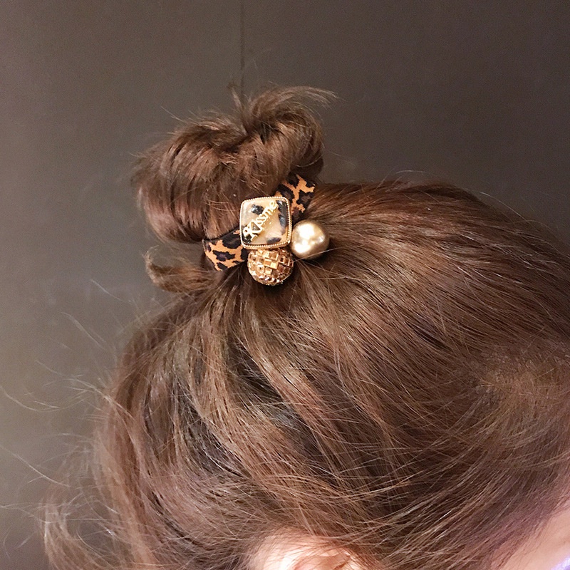 Dây cột tóc, buộc tóc SD311 họa tiết da beo xinh đẹp phong cách Hàn Quốc làm phụ kiện tóc thời trang cho nữ